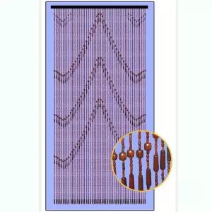 나무 구슬 커튼 주방 복숭아 대나무발 풍수 조롱박 비즈발