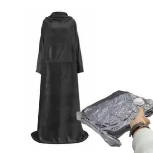 입는담요 150X180 캠핑 극세사 소매담요