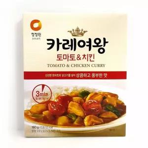 쿨샵 청정원 카레여왕 상큼한 토마토 치킨맛 160g