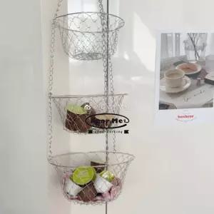 노르딕 바구니 야채 수납 스텐 과자 거실 욕실 과일 정리 주방