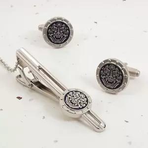 (카라빈카)문양넥타이핀 커프스set도깨비