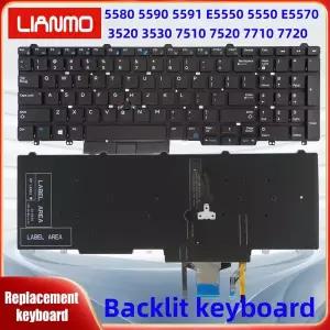 미국 노트북 키보드 Dell Latitude E5550 E5570 5580 5590 5591 P53F M3510 3520 7510 7710 7720 7510 7520