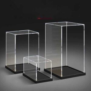 투명 피규어 장식장 인형 조명 전시 내경35x30 50cm 스탠드 높이50CM