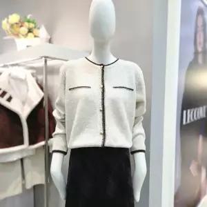 [더틸버리]배색 포인트 라운드넥 가디건 MTRAN1CD59W_DG