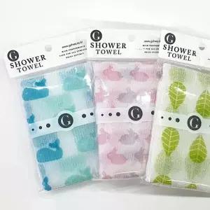 라임 나염 샤워타올 2P