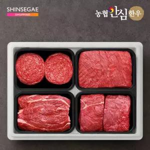 [신세계 단독] 농협안심한우 암소퀸 1등급 1.2kg 실속선물세트 (불고기+국거리+사태+장조림/각300g)