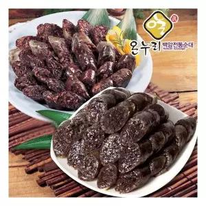 백암전통순대 찰순대1kg + 야채순대 1kg