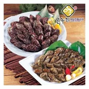 백암전통순대 야채순대1kg + 찹쌀순대 1kg