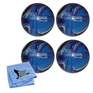 EPCO 캔들핀 볼링공 - 우레탄 프로 라인 퍼플, 블루 & 민트 (4 1/2 인치 2파운드. 7온스) 4볼