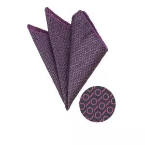 행커치프 보라색 네이비 실크남성행커치프