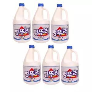 뻥뚜러 2L 6개 화장실 변기 뚫어뻥 싱크대 하수구 세면대