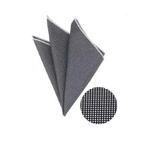 남성용 블랙 실크 행커치프 포켓용 정장 행커치프, 개