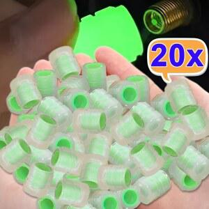 자전거 밸브 캡 허브 1개 야광 장식 플러그 오토바이 차량용 튜브 타이어 40개 형광 바이크 마개 커버 휠 뚜껑