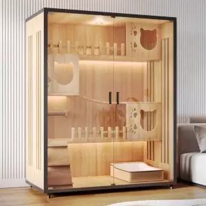 고양이 호텔장 대형 격리장 스크래쳐 별장 타입 하우스 방수