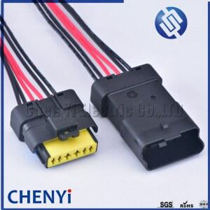 6 핀 스로틀 밸브 플러그 가속 페달 커넥터 Renault Peugeot Citroen 용 피그 테일이있는 방수 전기