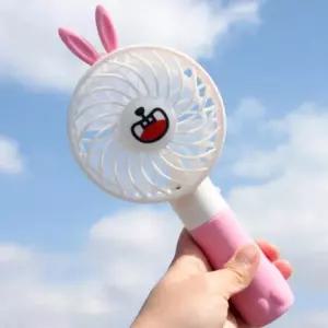 손풍기 휴대용 미니 선풍기 핸디 어린이 토끼 (WFI0UOK)