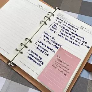 노트 만년 브라운 A5 데일리 다이어리 6공