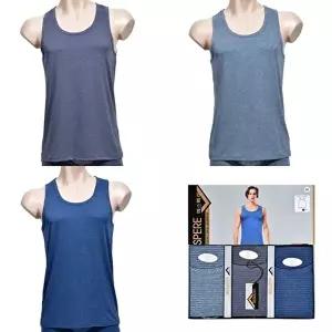 [기타브랜드]편안한 사방스판 스트라이프 남성 런닝 (3매입)0059re