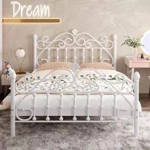 북유럽 철제 침대 프레임 퀸침대 무드 조립식 엔틱