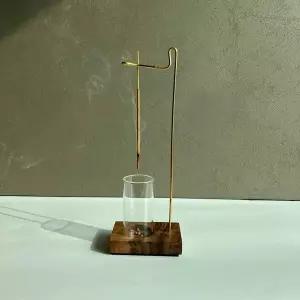 유리 인센스스틱 향받침대 향꽂이 인센스홀더 우드