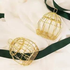 골드 펌킨 소품 [엔틱 선물 답례품 포장 상자 박스 패키지 화분 큐브 티라이트 캔들