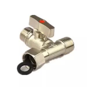 보일러밸브 황동 루즈 조인트 볼 밸브 수도꼭지용 파이프 커넥터 12인치 BSP 수-수-암 티 1개