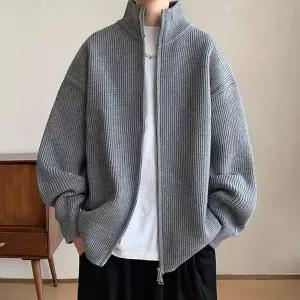 남성 하이넥 니트집업 투웨이 집업 가디건 훈남룩 3색