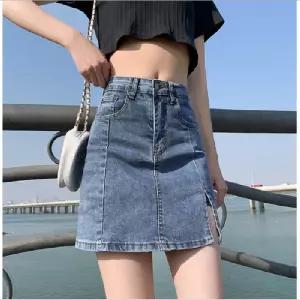 청치마 미니스커트 속바지 데님스커트 트임 치마