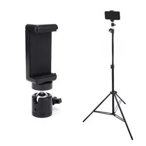 [알티피아]스탠드 볼헤드 핸드폰 헤드 홀더 삼각대 촬영 거치대 마운트
