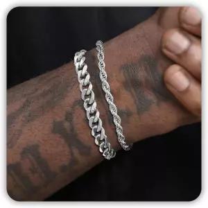 그를 위한 남성 팔찌 소년 액세서리용 스테인리스 스틸 피어리셔스의 남성용 스타킹 스터퍼용 방수 장신구