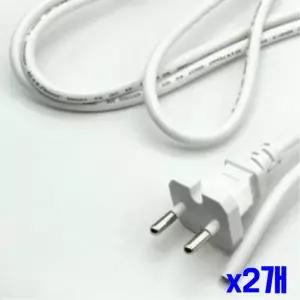 간단 교체용 파워 코드 5m x2 개 컴퓨터 선풍기 전원 연결선 노트북 케이블 전원선