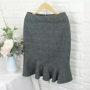 [쿨젠]phf_기모체크 러플 SK SOK겨울치마,오피스룩,체크스커트