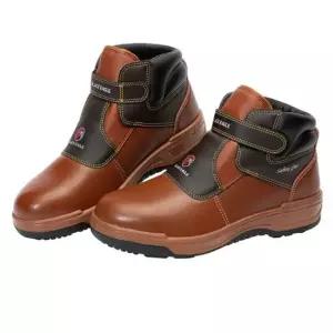 블랙이글 안전화 가죽 현장화 건설화 공장신발 브라운 6in 근무화