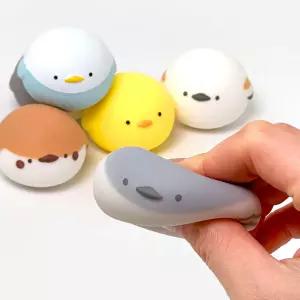 뱁새 오목눈이 말랑이 스퀴시 장난감 귀여운 동물 스트레스 해소 촉감놀이 모찌 작은새 스트레스볼 랜덤