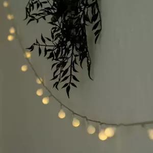 크리스마스 UBX750D1 벽트리 LED 트리 앵두 눈꽃 전구 3m 20구