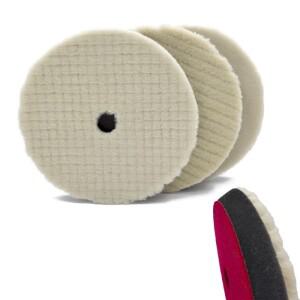 자동차 스크래치 제거용  모직 연마 패드 전문 버퍼 울 버핑 광택제 5 인치 6 1 개