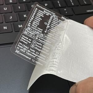 노트북 오피스 소프트웨어 빠른 명령 작동을 위한 5개 윈도우/워드 단축키 방수 스티커