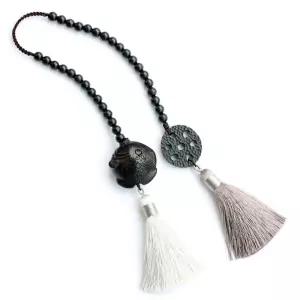 자동차 룸미러 장식 기원 고양이 룸미러걸이 소품 악세사리