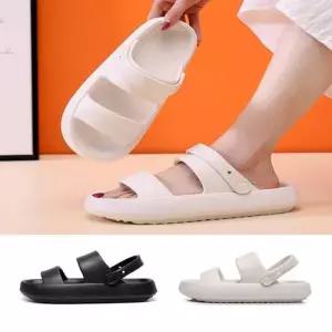 쿠션감 좋은 남녀 슬리퍼 여름 샌들 투웨이 통굽 WBC9C99