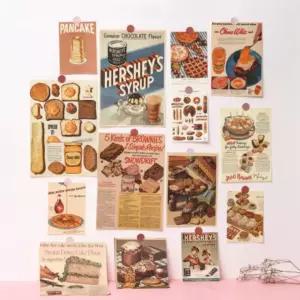 포스터 종이꾸미기 T-0452 빈티지 꾸미기 13p 벽장식 빵 음식