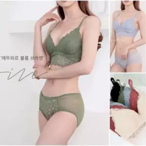 브라렛 브라세트 볼륨업브라 노와이어 뽕브라 레이스