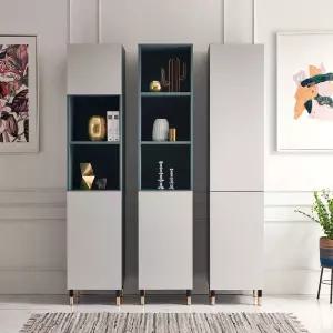 켈른 터쿼이즈 틈새 400수납장(1도어) 책장