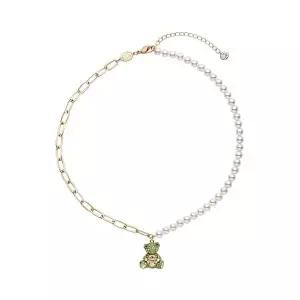 [신세계라이브쇼핑]스와로브스키 5669162 Teddy 테디 베어 곰 진주 목걸이