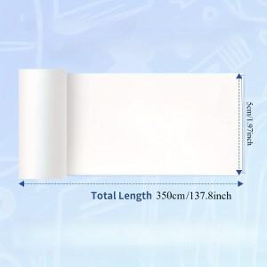 미니 프린터용 투명 접착 감열 인쇄 용지 3개 T02/M02X/M02L 모델과 호환 가능 50mm x