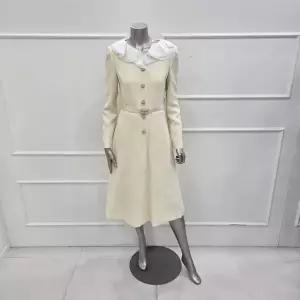 [미니멈]MZAAWO1030LY 시스루 러플카라 원피스