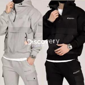 디스커버리 IW 3단 헤비 반집업 기모 후드세트 (겨울신상) -남여공용