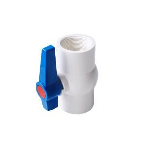 소라식 PVC 볼 밸브 20 25 32 40 50mm 물 파이프 정원 관개 수족관 물고기 탱크 튜브 1 개