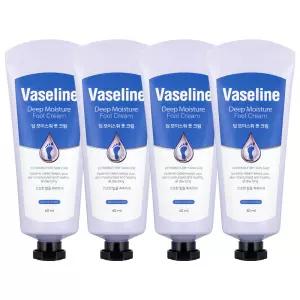 (4개) 바세린 딥모이스춰 풋크림 60ml