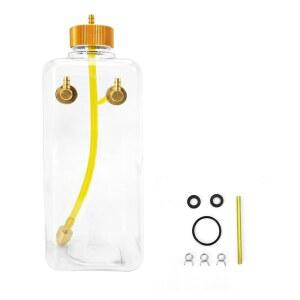 Husk Masida 360CC RC 연료 탱크 u2013 니트로 / RC 비행기용 투명 휘발유 병 u2013 황동 피팅, 튜빙 및 액세서리가 포함된 누수 방지 플라스틱