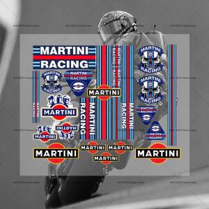 M_martinis 오토바이 스티커는 헬멧에 적합합니다. 자동차 연료 탱크 차량 본체 방수 자체 접착 종이 장식